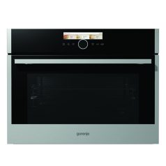   Gorenje BCM598S18X Beépíthető Sütő és Mikrohullámú Beépíthető Sütő,50 L,Teleszkópos sütősín nélkül,Könnyen tisztítható