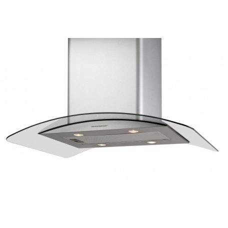 Cata ISLA GAMMA GLASS/X LED Sziget páraelszívó LED világítás 1 db motor,1200 m3/h,50-65 dB,90 cm széles,A