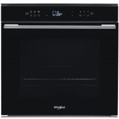   Whirlpool W7 OM4 4S1 P BL Beépíthető Sütő 8 funkcióval,73 L,Teleszkópos sütősín,Pirolitikus