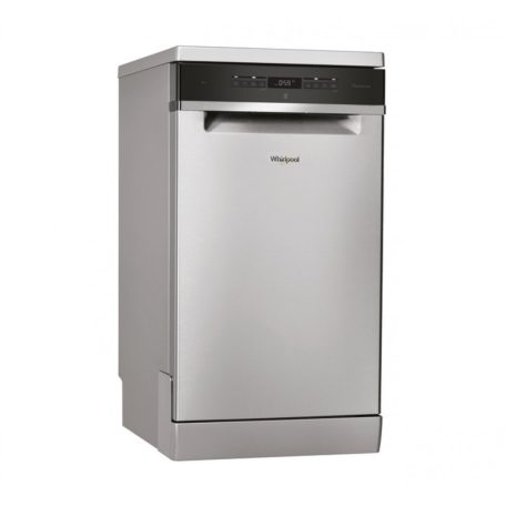 Whirlpool WSFO 3O23 PF X Szabadonálló mosogatógép 10 teríték,9 L,7 prog.,43 dB,E,Felső evőeszk.,45 cm,Digit.kijelző, Autom.ajtónyit.nélkül