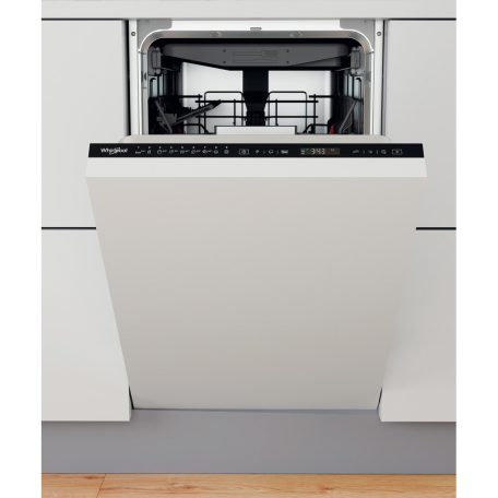 Whirlpool WSIP 4O23 PFE Beépíthető mosogatógép, 10 teríték,9 L,7 prog.,43 dB,E,Felső evőeszk.,45 cm