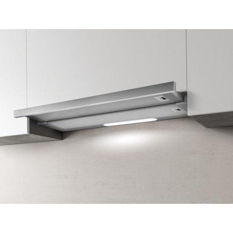 Elica ELITE 14 PLUS IX/A/60 inox Beépíthető Kihúzható páraelszívó LED világítás 1 db motor,400 m3/h,47-65 dB,60 cm széles,C