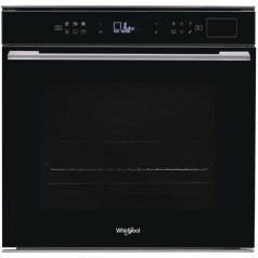   Whirlpool W7 OS4 4S1 P BL Beépíthető Gőzsütő 8 funkcióval,73 L,Teleszkópos sütősín,Pirolitikus