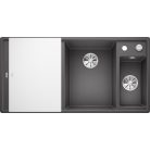 Blanco AXIA III 6S Silgránit jobbos Palaszürke színű üveg tart.Gránit mosogatótál (523473)