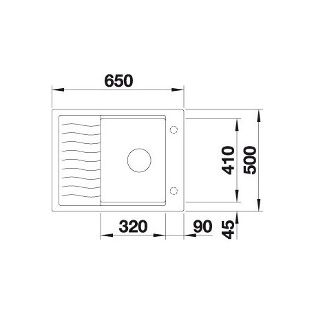Blanco ELON 45S Silgránit Tartufo színű Gránit mosogatótál (524831)