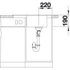Blanco ELON 45S Silgránit Tartufo színű Gránit mosogatótál (524831)