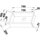 Blanco CRONOS XL 8-IF 190 Standard Rozsdamentes mosogatótálca (523381)