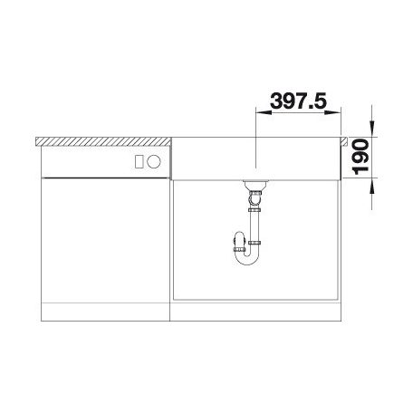 Blanco CRONOS XL 8-IF 190 Standard Rozsdamentes mosogatótálca (523381)