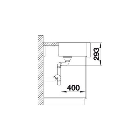 Blanco CRONOS XL 8-IF 190 Standard Rozsdamentes mosogatótálca (523381)