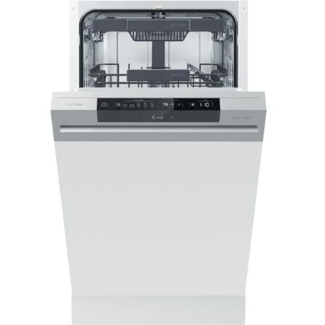 Gorenje GI561D10S Beépíthető mosogatógép, 10 teríték,9 L,7 prog.,45 dB,D,Felső evőeszk.,45 cm,Digit.kijelző, Autom.ajtónyit.