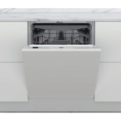   Whirlpool WIC 3C34 PFE S Beépíthető mosogatógép, 14 teríték,9.5 L,8 prog.,44 dB,D,Felső evőeszk.,60 cm,Digit.kijelző, Autom.ajtónyit.