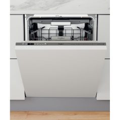   Whirlpool WIO 3O540 PELG Beépíthető mosogatógép, 14 teríték,9.5 L,10 prog.,40 dB,B,Felső evőeszk.,60 cm,Digit.kijelző, Autom.ajtónyit.