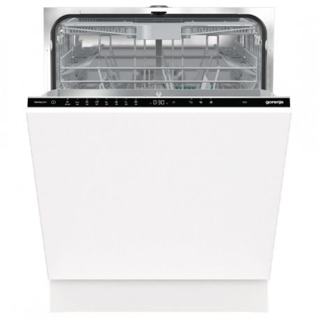 Gorenje GV663C60 Beépíthető mosogatógép, 16 teríték,9.6 L,8 prog.,44 dB,C,Felső evőeszk.,60 cm,Digit.kijelző, Autom.ajtónyit.