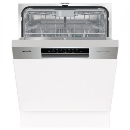 Gorenje GI643D60X Beépíthető mosogatógép, 16 teríték,11 L,6 prog.,44 dB,D,Felső evőeszk.,60 cm,Digit.kijelző, Autom.ajtónyit.