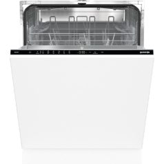   Gorenje GV642E90 Beépíthető mosogatógép, 13 teríték,11 L,6 prog.,47 dB,E,Alsó evőeszk.,60 cm,Digit.kijelző, Autom.ajtónyit.nélkül