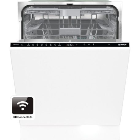 Gorenje GV673B60 Beépíthető mosogatógép, 16 teríték,7.5 L,7 prog.,42 dB,B,Felső evőeszk.,60 cm,Digit.kijelző, Autom.ajtónyit.