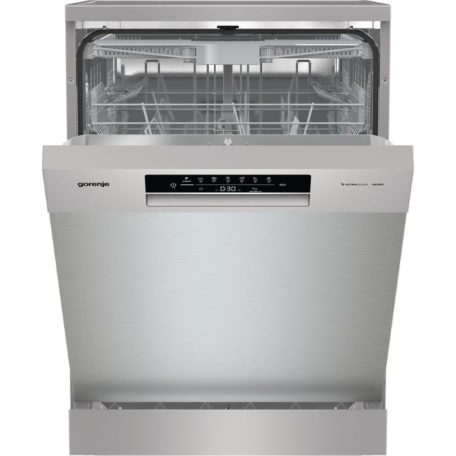 Gorenje GS643E90X Szabadonálló mosogatógép 16 teríték,11 L,6 prog.,47 dB,E,Felső evőeszk.,60 cm,Digit.kijelző, Autom.ajtónyit.nélkül