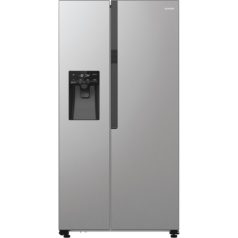   Gorenje NRR9185ESXL Side-by-side hűtőszekrény E Energiaosztály, Hűtő: 376L, Fagyasztó: 190L, Nofrost, Zajszint: 39 dB, Szél: 91.5 cm, Mag: 178.6 cm, Mély: 69.8 cm, Digitális kijelzővel