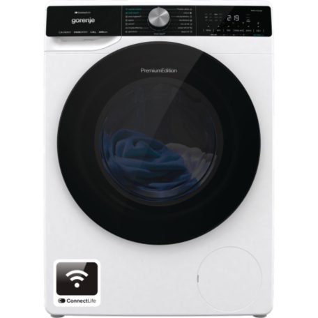 Gorenje WNS84A2TWIFI Elöltöltős mosógép A Energiaosztály, 8 kg, Normál mélység, 1400 fordulat/perc, Centrifugálási zajszint: 76 dB, Inverter motorral,  Gőzfunkció 