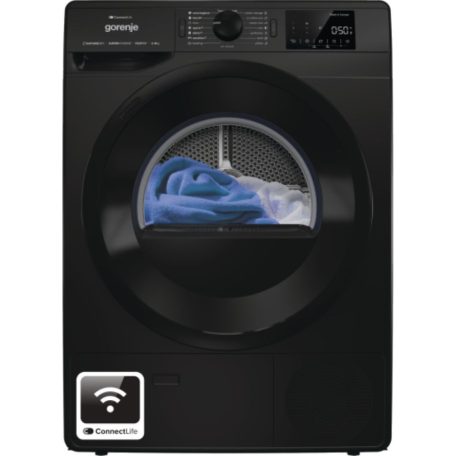 Gorenje DPNE82GNLWIFI/B  Hőszivattyús szárítógép A++ Energiaosztály, 8 kg, Zajszint: 65 dB, Inverter motor nélkül