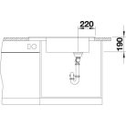 Blanco ELON XL 8S Silgránit Fekete színű- EXC Gránit mosogatótál (525886)
