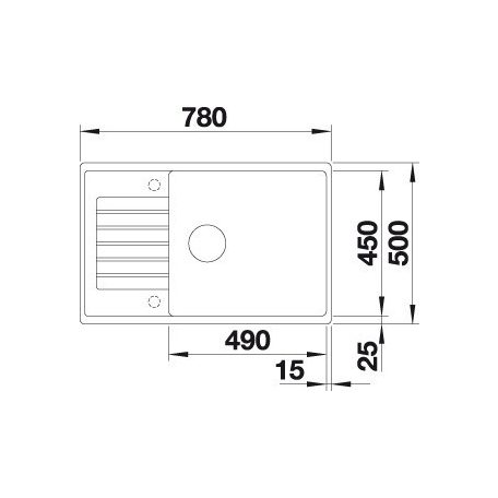 Blanco ZIA XL 6S Comp.Vulkánszürke színű exc.n.Gránit mosogatótál (527397)
