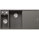 Blanco AXIA III 6S Silgránit balos Vulkánszürke színű fa tart.Gránit mosogatótál (527227)