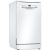 Bosch SPS2IKW10E  Szabadonálló mosogatógép 9 teríték, 9.5 L fogyasztás, 5 program,  48 db zajszint, F energiaosztály, Alsó evőeszköztartó kosár, 45 cm, Digit. kijelző