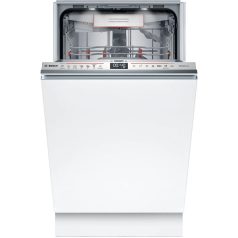   Bosch SPV6YMX08E Beépíthető mosogatógép, 10 teríték,8.5 L,6 prog.,43 dB,B,Felső evőeszk.,45 cm,Digit.kijelző, Autom.ajtónyit.nélkül