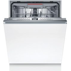   Bosch SMV4HVX00E Beépíthető mosogatógép, 14 teríték,9 L,6 prog.,46 dB,D,Felső evőeszk.,60 cm,Digit.kijelző, Autom.ajtónyit.nélkül