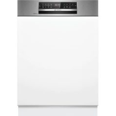   Bosch SMI6ZCS16E Beépíthető mosogatógép, 14 teríték,9L,8 prog.,40 dB,B,Felső evőeszk.,60 cm,Digit.kijelző, Autom.ajtónyit.nélkül