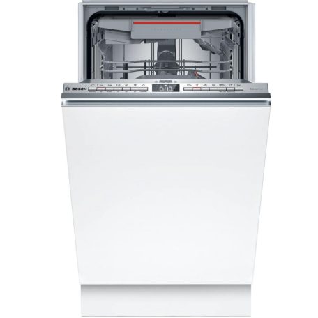 Bosch SPV4EMX24E Beépíthető mosogatógép, 10 teríték,8.9 L,6 prog.,44 dB,C,Felső evőeszk.,45 cm,Digit.kijelző, Autom.ajtónyit.