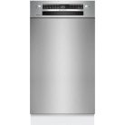 Bosch SPU4HMS10E Aláépíthető mosogatógép, bútorlap nélkül 10 teríték, 9.5 L fogyasztás, 6 program,  44 db zajszint, E energiaosztály, Felső evőeszköztartó tálca, 60 cm, Digit. kijelző
