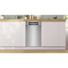 Bosch SPU4HMS10E Aláépíthető mosogatógép, bútorlap nélkül 10 teríték, 9.5 L fogyasztás, 6 program,  44 db zajszint, E energiaosztály, Felső evőeszköztartó tálca, 60 cm, Digit. kijelző