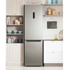   Indesit INFC8 TT33X Alulfagyasztós hűtőszekrény D,197L/98L,Nofrost,40 dB,Szél: 59.5 cm,Mag: 191.2 cm,Mély: 65.5 cm