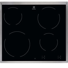   Electrolux EHF6240XXK Beépíthető Kerámia főzőlap Fém keretes,6500 W,Érintőszenzoros,Gyerekzár,nélkül