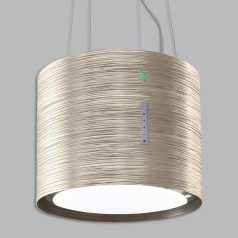   Falmec TWISTER E.ion TITANIUM Sziget páraelszívó LED világítás  1 db motor, 450 m3/h,  56-65 dB zajszint,  45 cm széles,  B Energiaosztály