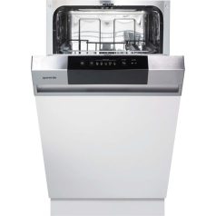   Gorenje GI520E15X Beépíthető mosogatógép, 9 teríték,9 L,5 prog.,47 dB,E,Alsó evőeszk.,45 cm,Digit.kijelző, Autom.ajtónyit.nélkül