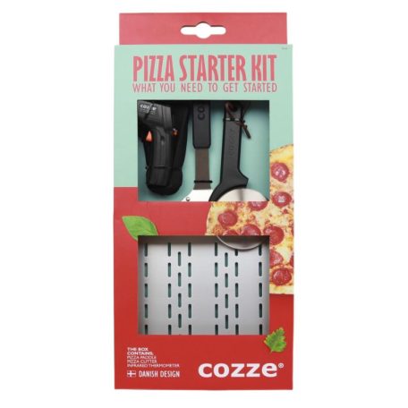 COZZE Pizza start csomag (lapát,pizzavágó,infra hőmérő)