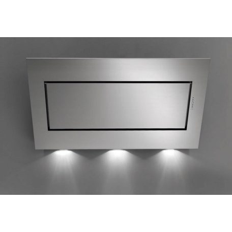 Falmec QUASAR EVO GLASS 90 T800 Fali páraelszívó szürke LED világítás  1 db motor, 750 m3/h,  48-60 dB zajszint,  90 cm széles,  B Energiaosztály