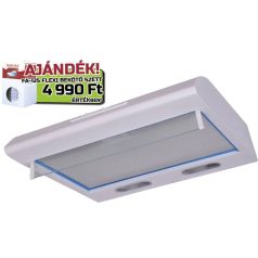   Davoline Olympia 150 ST WH Standard páraelszívó LED világítás  1 db motor, 212 m3/h,  50-67 dB zajszint,  50 cm széles,  D Energiaosztály