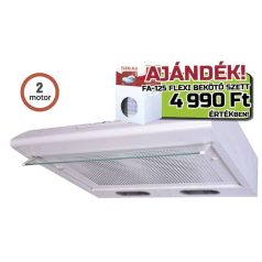   Davoline Olympia 260 LUX WH Standard páraelszívó LED világítás  2 db motor, 445 m3/h,  53-71 dB zajszint,  60 cm széles,  D Energiaosztály