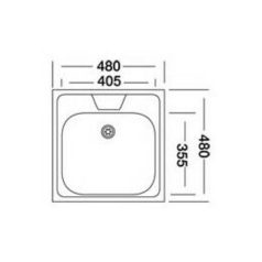 LIVINOX PANEL natúr Rozsdamentes mosogatótál (N-144K)