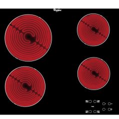   Whirlpool AKT 8090 NE Beépíthető Kerámia főzőlap Keret nélküli,6200 W,Érintőszenzoros,Gyerekzár,nélkül