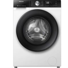   Hisense WF3S8043BW3 Elöltöltős mosógép A Energiaosztály, 8 kg, Normál mélység, 1400 fordulat/perc, Centrifugálási zajszint: 72 dB, Inverter motorral,  Gőzfunkcióval