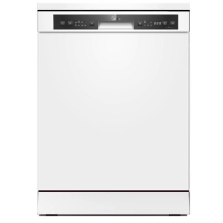 Midea MFD60S120W-HR Szabadonálló mosogatógép,12 teríték,11 L,6 prog.,49 dB,E,Alsó evőeszk.,60 cm,Digit.kijelző, Autom.ajtónyit.nélkül