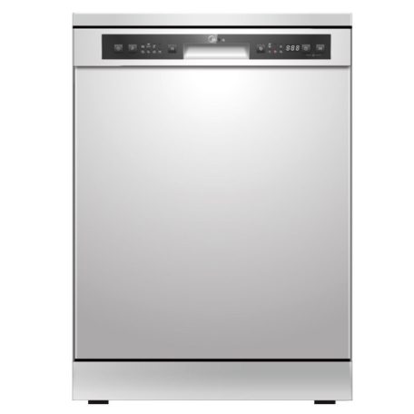 Midea MFD60S120X-HR Szabadonálló mosogatógép,12 teríték,11 L,6 prog.,49 dB,E,Alsó evőeszk.,60 cm,Digit.kijelző, Autom.ajtónyit.nélkül