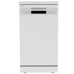   Midea MFD45S200W.2-ES Szabadonálló mosogatógép,10 teríték,9 L,9 prog.,49 dB,E,Alsó evőeszk.,45 cm,Digit.kijelző, Autom.ajtónyit.