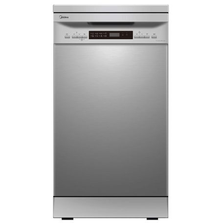 Midea MFD45S200X.2-ES Szabadonálló mosogatógép,10 teríték,9 L,9 prog.,49 dB,E,Alsó evőeszk.,45 cm,Digit.kijelző, Autom.ajtónyit.