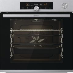   Gorenje BPSA6747A08X Beépíthető Sütő 12 funkcióval,77 L,Teleszkópos sütősín,Pirolitikus